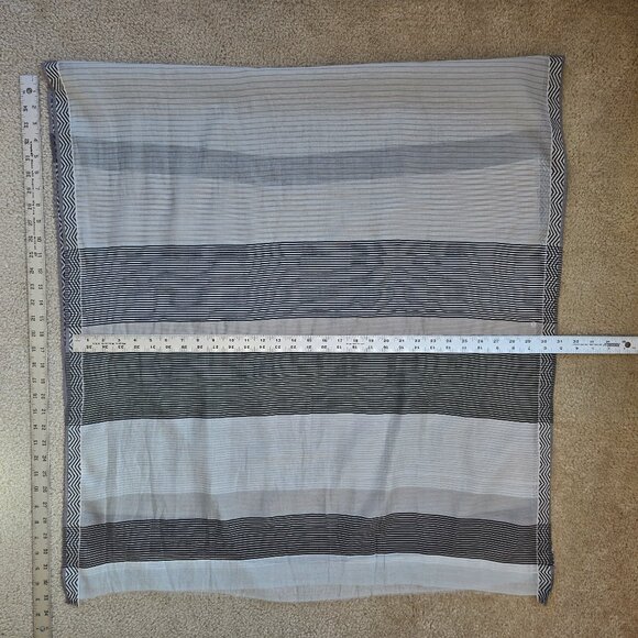 Inoui Editions Accessories - Inoui Editions Silk/Cotton Scarf Black Grey Tan Inouitoosh Inoui Paris